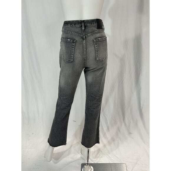 Moussy 'Seneca' Black Ankle Flare Denim Jeans Size 26 - Picture 3 of 5